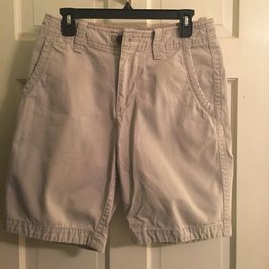 Red camel shorts